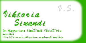 viktoria simandi business card